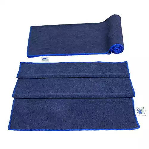 SINLAND Microfiber Gym Towels Sports Fitness Workout Sweat Towel Super Soft  and Absorbent 3 Pack 16 Inch X 32 Inch